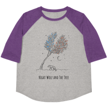 Load image into Gallery viewer, Night Wolf & The Tree Youth 3/4 shirt - Pop Americana