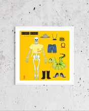 Load image into Gallery viewer, Bare E. Bones Print (Paper Skeleton Family Fun!)
