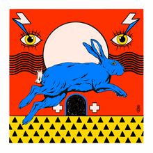 Load image into Gallery viewer, Eyes Through Time - 20x20 art print (Discount code: Cosmico)
