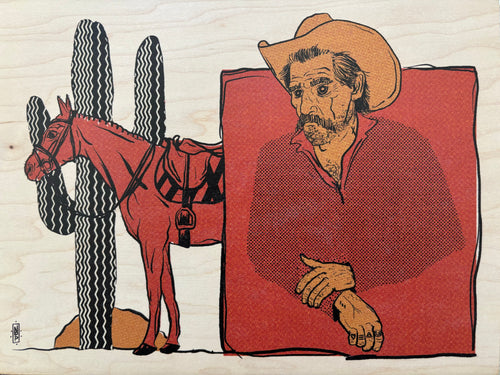 Amigos - '9x12 wood print' (Hopnonymous) - Pop Americana 