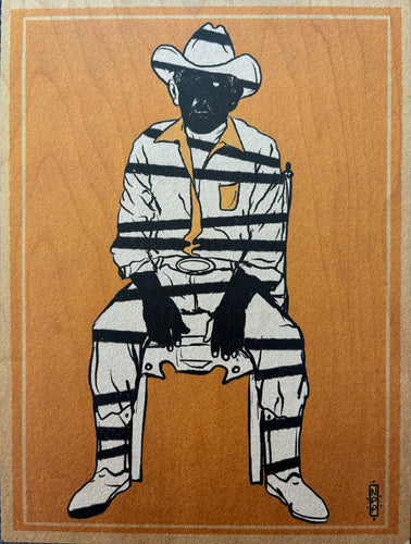 El Amarillo '9x12 wood print (Hopnonymous) - Pop Americana 