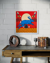 Load image into Gallery viewer, Eyes Through Time - wood and acrylic painting
