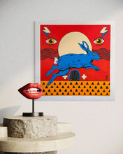 Load image into Gallery viewer, Eyes Through Time - wood and acrylic painting
