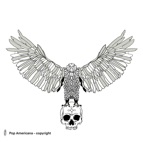 Silver Eagle - Tattoo Ticket - Pop Americana 