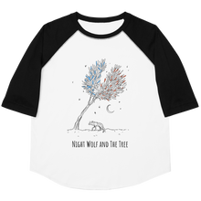 Load image into Gallery viewer, Night Wolf &amp; The Tree Youth 3/4 shirt
